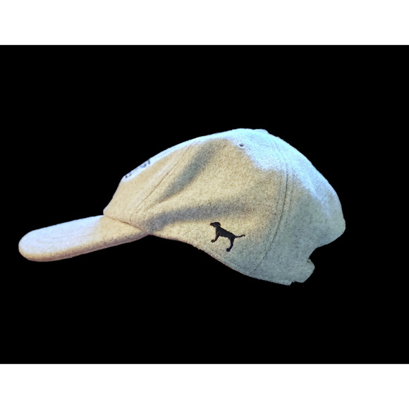 PINK - Victoria's Secret Gray Wool Blend One Size Adjustable Baseball Cap Hat - Picture 8 of 8